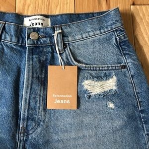 Reformation Jeans Charlie High Rise Jean Short